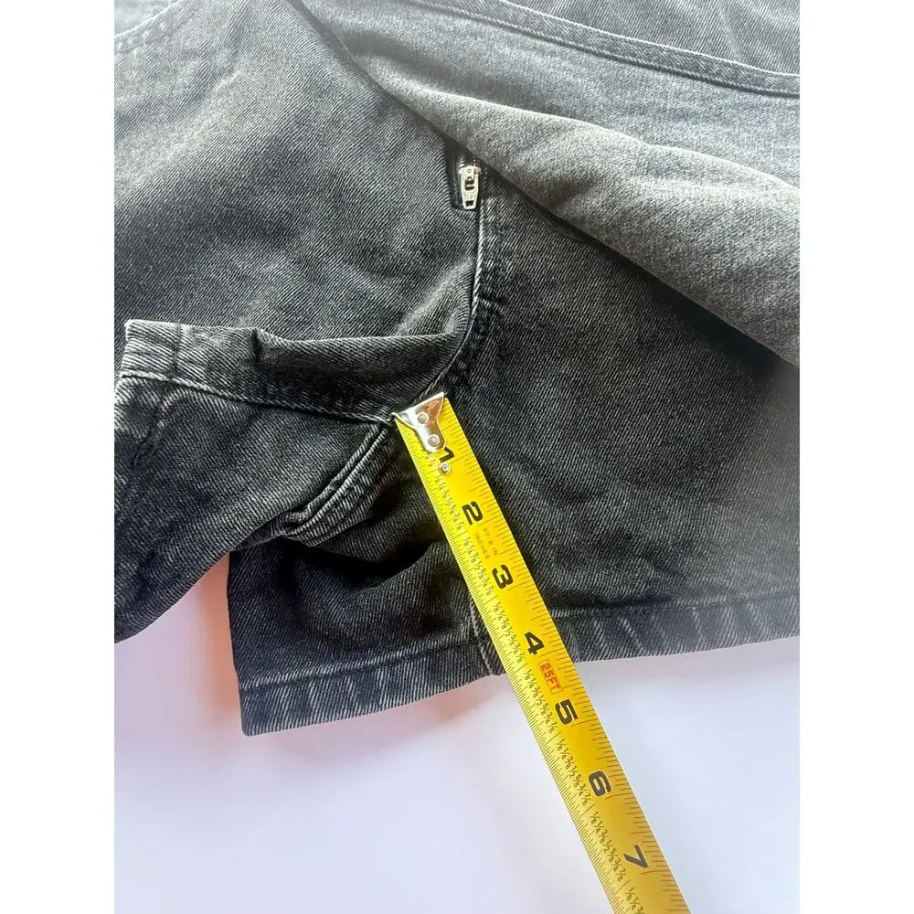 Black denim skort size 14 Future Collective
